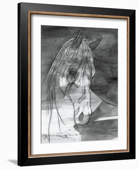 Moonlight BW-Albena Hristova-Framed Art Print