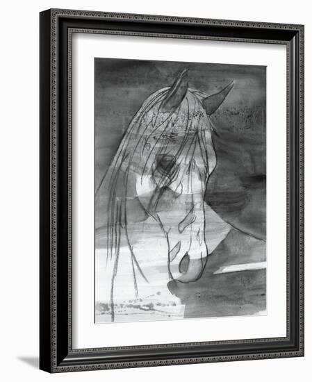 Moonlight BW-Albena Hristova-Framed Art Print