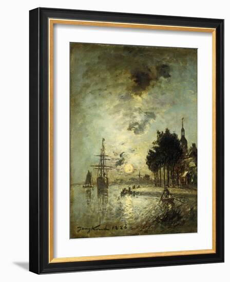 Moonlight; Clair de Lune-Johan Barthold Jongkind-Framed Giclee Print