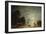 Moonlight Coastal Scene, 1836-Robert Salmon-Framed Giclee Print