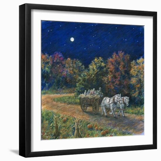 Moonlight Hayride-Edgar Jerins-Framed Giclee Print