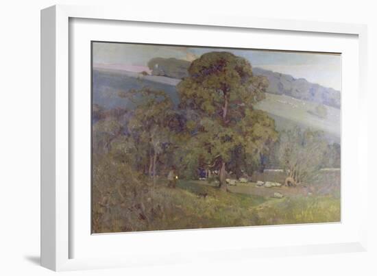 Moonlight in the Cotswolds, 1903-Sir Alfred East-Framed Giclee Print