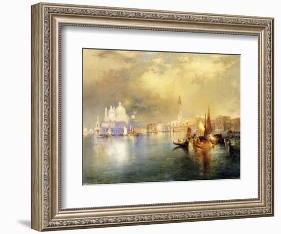 Moonlight in Venice-Thomas Moran-Framed Giclee Print