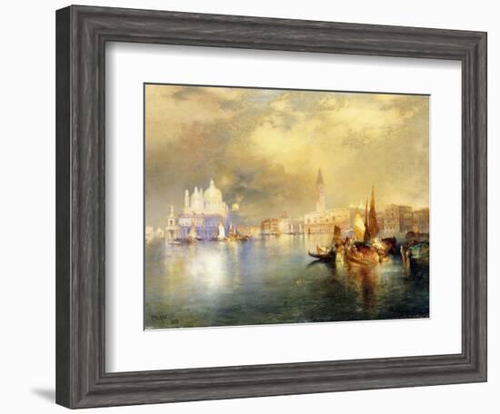 Moonlight in Venice-Thomas Moran-Framed Giclee Print