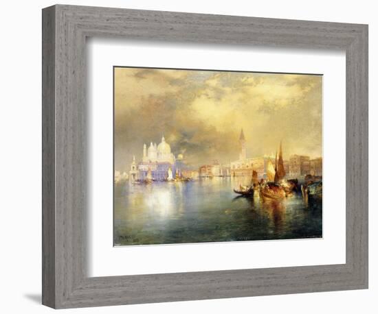 Moonlight in Venice-Thomas Moran-Framed Giclee Print