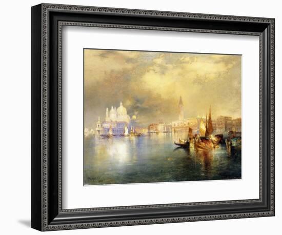 Moonlight in Venice-Thomas Moran-Framed Giclee Print