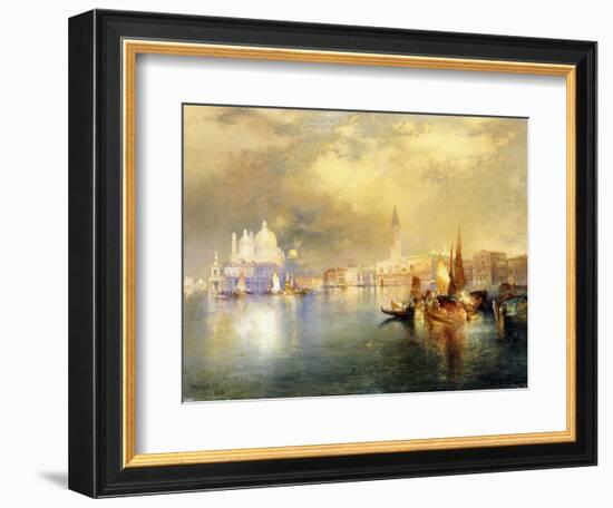 Moonlight in Venice-Thomas Moran-Framed Giclee Print