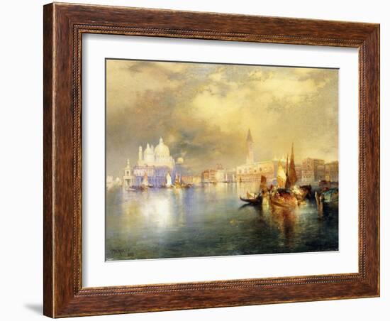 Moonlight in Venice-Thomas Moran-Framed Giclee Print