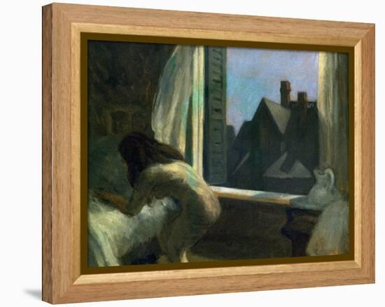 Moonlight Interior-Edward Hopper-Framed Premier Image Canvas