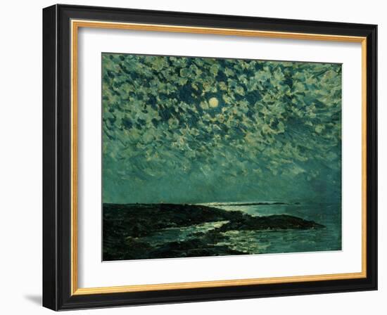 Moonlight, Isle of Shoals, 1892-Childe Hassam-Framed Giclee Print