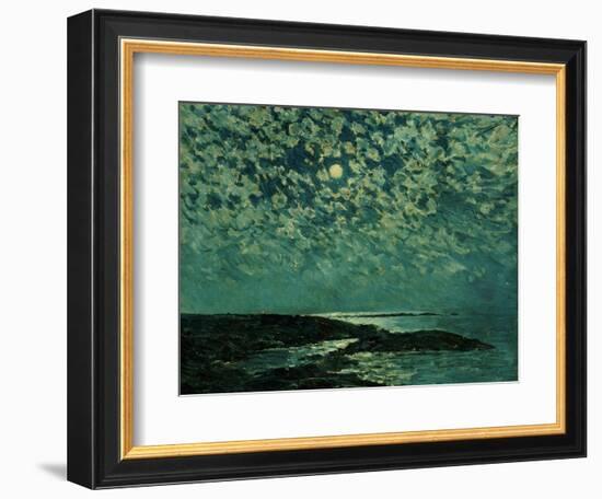 Moonlight, Isle of Shoals, 1892-Childe Hassam-Framed Giclee Print