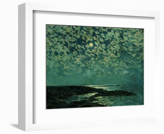 Moonlight, Isle of Shoals, 1892-Childe Hassam-Framed Giclee Print