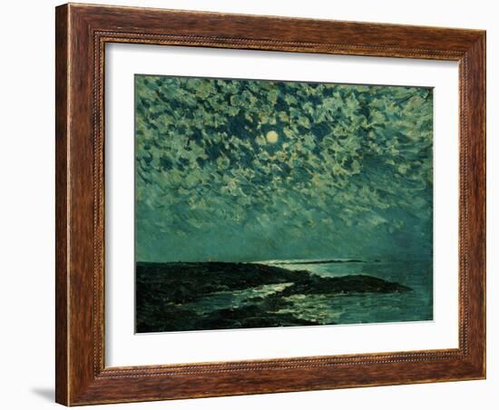 Moonlight, Isle of Shoals, 1892-Childe Hassam-Framed Giclee Print