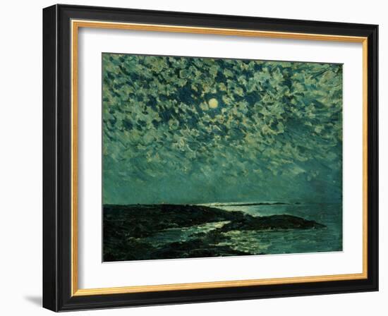 Moonlight, Isle of Shoals, 1892-Childe Hassam-Framed Giclee Print