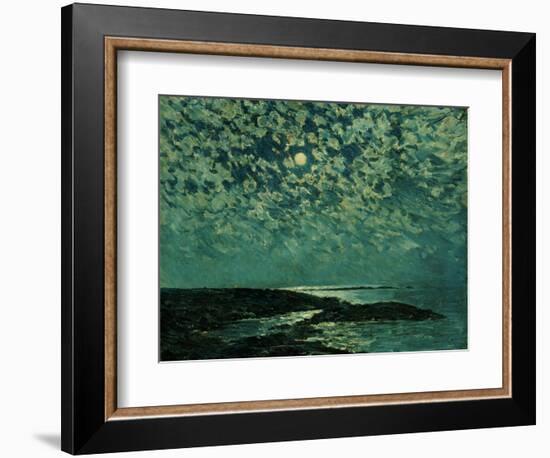 Moonlight, Isle of Shoals, 1892-Childe Hassam-Framed Premium Giclee Print