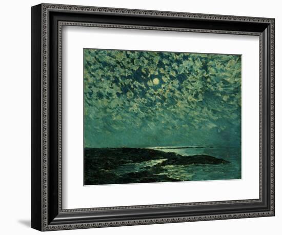 Moonlight, Isle of Shoals, 1892-Childe Hassam-Framed Premium Giclee Print