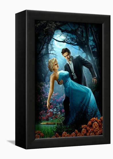 Moonlight Kiss-J.J. Brando-Framed Stretched Canvas