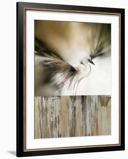 Moonlight Landing & the Egret-J^P^ Prior-Framed Giclee Print