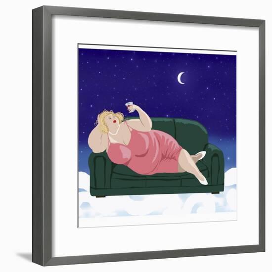 Moonlight Madonna-Linda Braucht-Framed Giclee Print