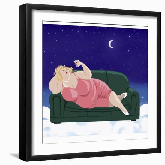 Moonlight Madonna-Linda Braucht-Framed Giclee Print