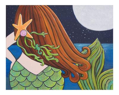 Moonlight Mermaid Giclee Print by Maria Bell | Art.com