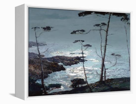 Moonlight Monterey-William Ritschel-Framed Stretched Canvas