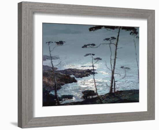 Moonlight Monterey-William Ritschel-Framed Art Print