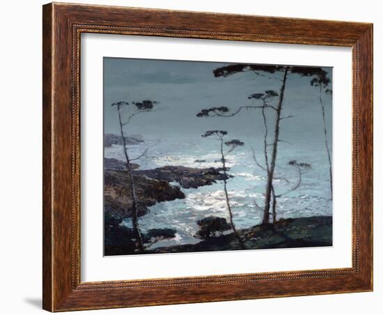 Moonlight Monterey-William Ritschel-Framed Art Print