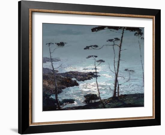 Moonlight Monterey-William Ritschel-Framed Art Print