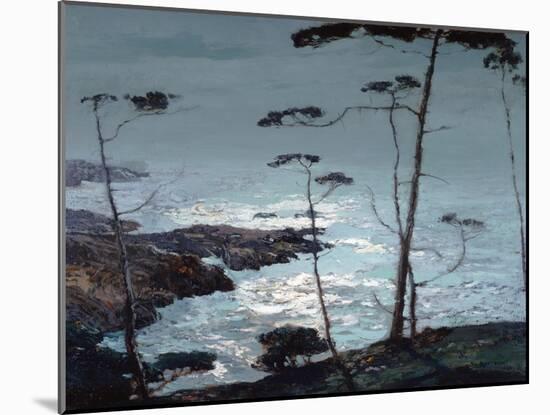 Moonlight Monterey-William Ritschel-Mounted Art Print