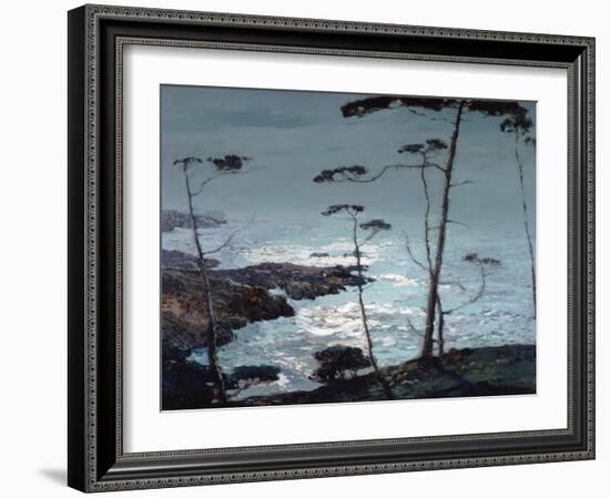 Moonlight Monterey-William Ritschel-Framed Art Print
