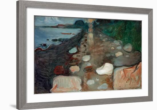 Moonlight on the Beach, 1892-Edvard Munch-Framed Giclee Print