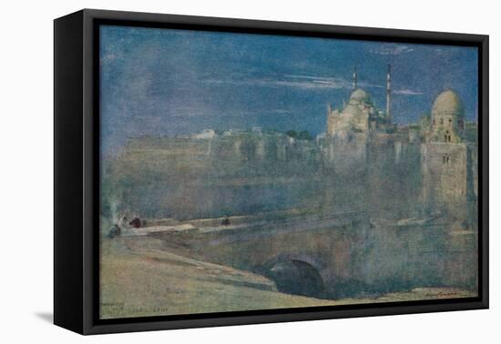 'Moonlight on the Citadel, Cairo', c1890-Albert Goodwin-Framed Premier Image Canvas