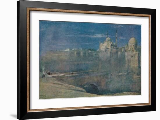 'Moonlight on the Citadel, Cairo', c1890-Albert Goodwin-Framed Giclee Print