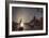 Moonlight on the Grand Canal, Venice-Henry Pether-Framed Giclee Print