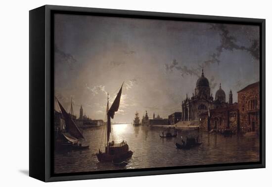 Moonlight on the Grand Canal, Venice-Henry Pether-Framed Premier Image Canvas