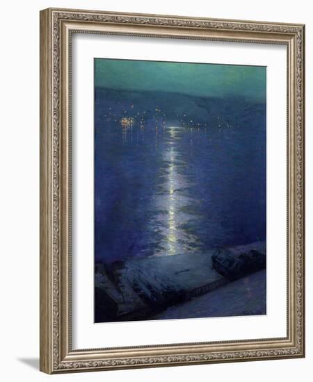 Moonlight on the River, 1919-Lowell Birge Harrison-Framed Giclee Print