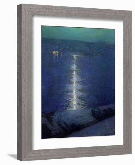 Moonlight on the River, 1919-Lowell Birge Harrison-Framed Giclee Print