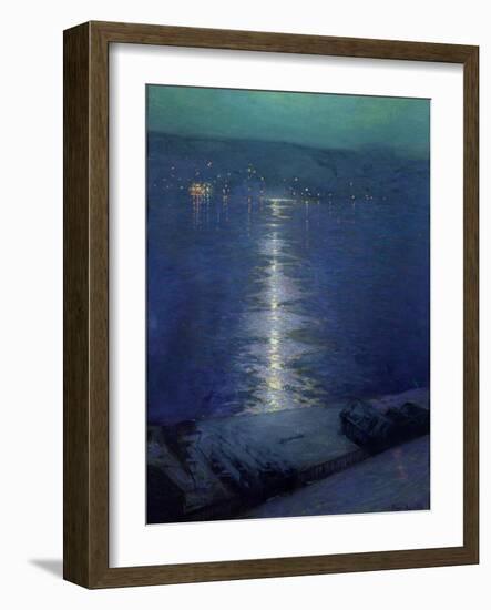 Moonlight on the River, 1919-Lowell Birge Harrison-Framed Giclee Print