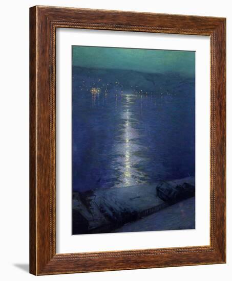 Moonlight on the River, 1919-Lowell Birge Harrison-Framed Giclee Print