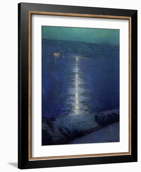 Moonlight on the River, 1919-Lowell Birge Harrison-Framed Giclee Print