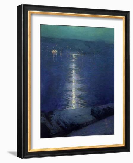 Moonlight on the River, 1919-Lowell Birge Harrison-Framed Giclee Print