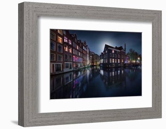 Moonlight Over Amsterdam-Jesús M^ García-Framed Photographic Print