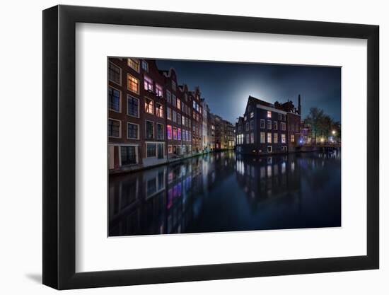 Moonlight Over Amsterdam-Jesús M^ García-Framed Photographic Print