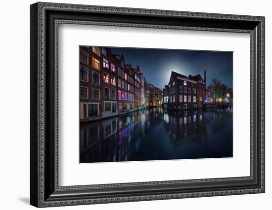 Moonlight Over Amsterdam-Jesús M^ García-Framed Photographic Print