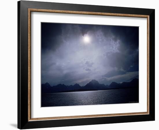 Moonlight over Jackson Lake with Grand Tetons in Background-Eliot Elisofon-Framed Photographic Print