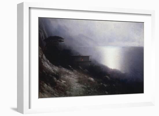 Moonlight over the Crimean Coast-Ivan Konstantinovich Aivazovsky-Framed Giclee Print