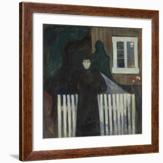 Moonlight Portrait-Edvard Munch-Framed Premium Giclee Print