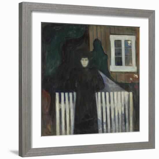 Moonlight Portrait-Edvard Munch-Framed Premium Giclee Print