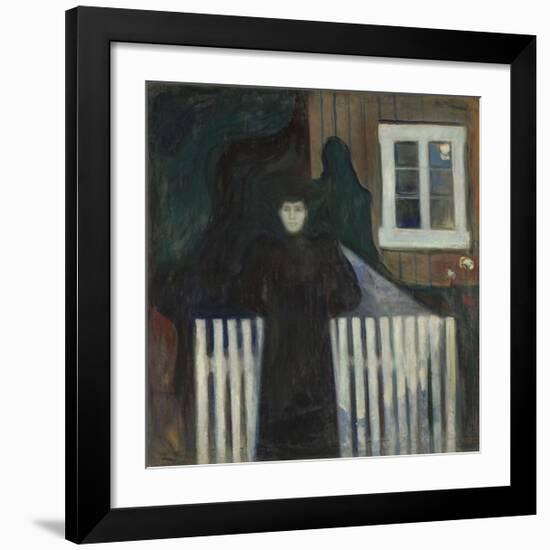 Moonlight Portrait-Edvard Munch-Framed Premium Giclee Print